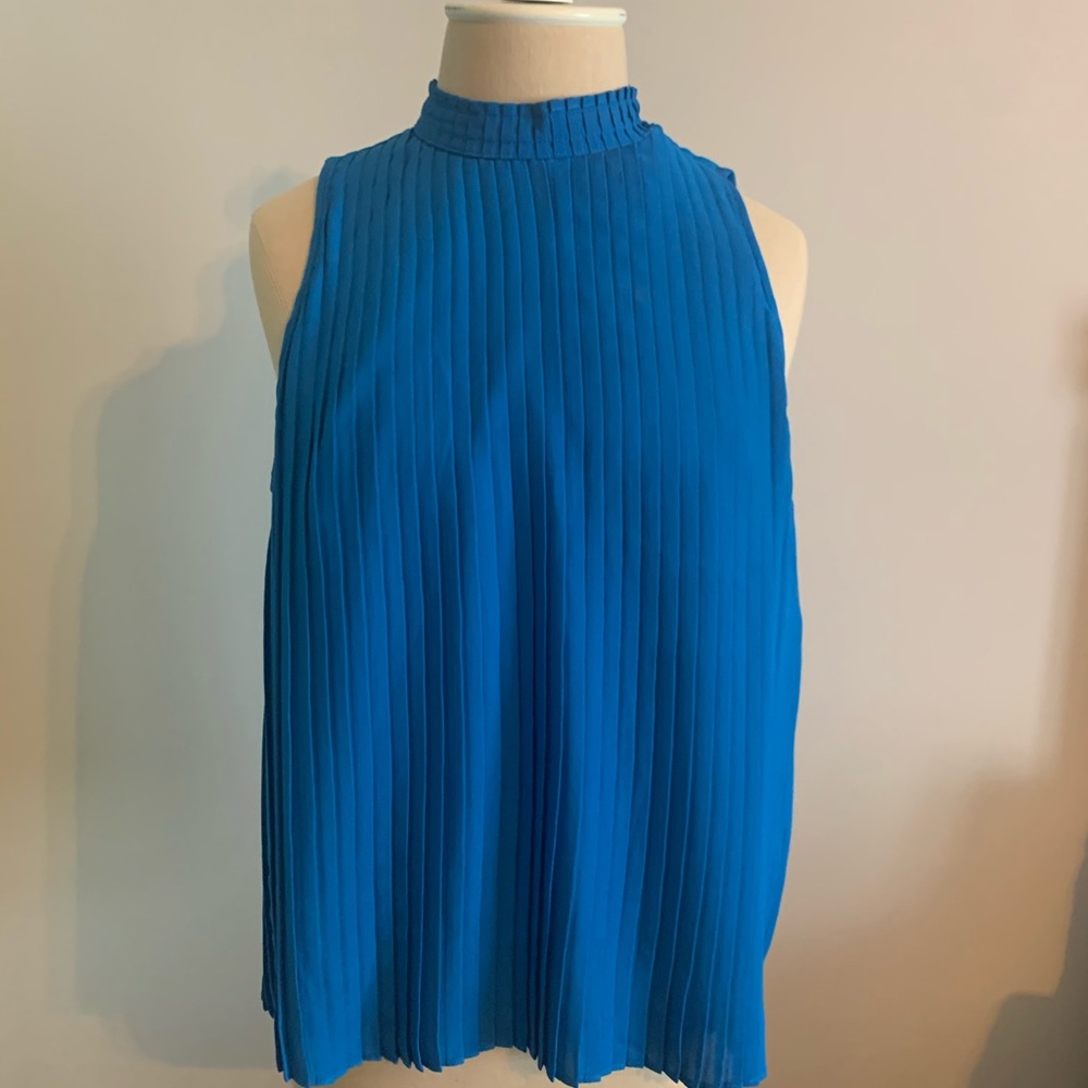 Beautiful blue sleeveless top